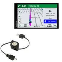 BoxWave Cable Compatible with Garmin DriveSmart 61 LMT-S - miniSync, Retractable, Portable Sync Cable
