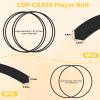Upgrade 2 Door Belt CD Player Belts and 4 Drive Belts Compatible with Sony view 2