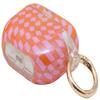 Sonix Case for AirPods Pro 2 & Pro 1 (1st/2nd Gen) - Hard Shell Cover with Keychain, Wireless Charging | Checkmate Pink/Orange view 2