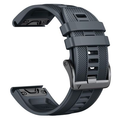 DFAMIN For Fenix 8 Band 22mm Width Soft Silicone Watch Strap for Fenix 5 Plus/Fenix 6/Fenix 6 Pro/Fenix 7/exip/Forerunner 935/945/Approach S60/Quatix 5 Watchbands(Slate)