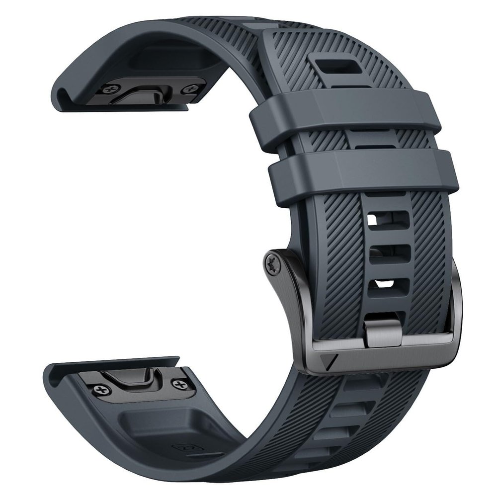DFAMIN For Fenix 8 Band 22mm Width Soft Silicone Watch Strap for Fenix 5 Plus/Fenix 6/Fenix 6 Pro/Fenix 7/exip/Forerunner 935/945/Approach S60/Quatix 5 Watchbands(Slate)