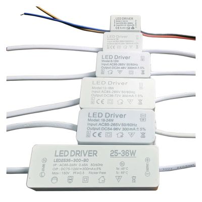 AC85-265V Constant Current Driver 1w 3w 4w 7w 8w 12w 15w 20w 18w 24w 25w 36w LED Driver 300mA Transformer Power Supply Module(12-18W 300mA)