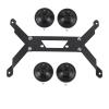 Rectangular Car Roof Mount Kit with Strong Suction Cup for RV, Van, Boat Aluminum Alloy, Fit for Dish, KVH, and Other Systems view 1