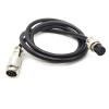 16.4 ft GX16 7 Pin Male to Female Cable, GX16 7Pins Female to Male Head Aviation Cordset Electrical Connector Panel Mount Circular Metal Adapter Cordset for Ships 5A 125V 22AWG (5meter) view 2