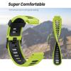 EKINS For Forerunner 735XT Watch Bands Black Buckle Sport Silicone Watch Strap Replacement for Forerunner 230/220/235/620/630/735XT and Approach S20/S5/S6 Smart watch band(Green-black) view 4