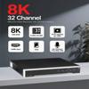 32 Channel 8K Network Video Recorder NVR with 24 POE Ports, DS-7732NI-M4/24P Hard Drive Not Included, Up to 32MP, Dual 4K HDMI, 4 SATA, Single VGA and CVBS view 2