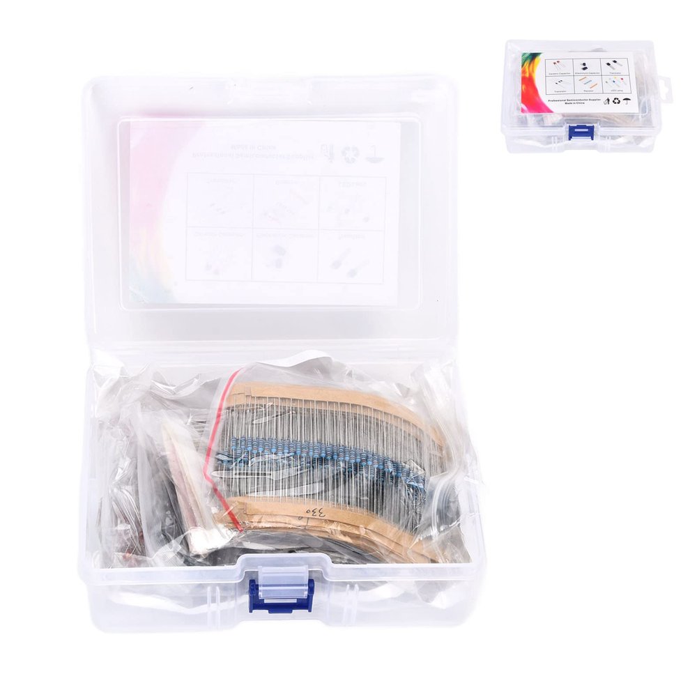 1390Pcs LED Diode Package Easy Carry Save Time Energy Electronic Components Kit for Circuit Board