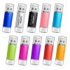 Custom 2-in-1 OTG USB Flash Drive, 50 Pack Personalized Multifunctional USB Thumb Drive for Android & PC, Ideal for Corporate Gifts (128MB,with Plastic Box) view 3