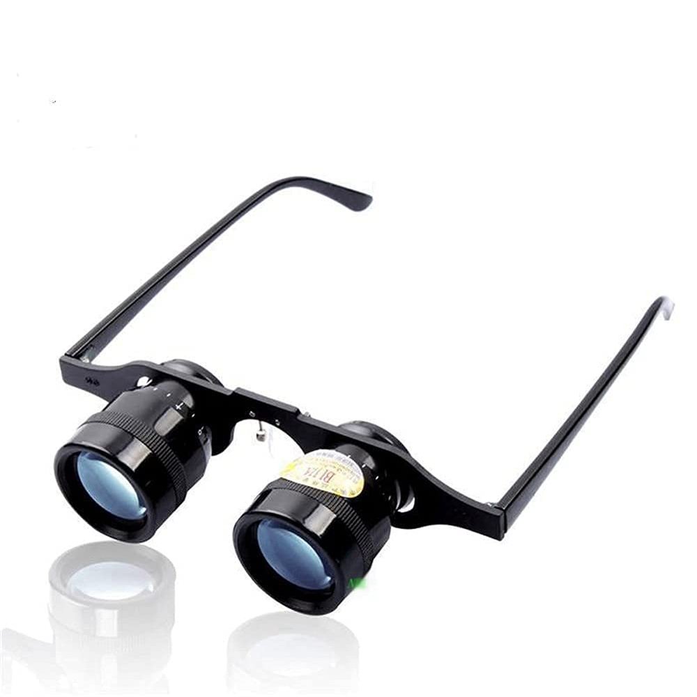 10X34 Portable Fishing Magnifier Glasses 10X Magnifying Loupe Blue Film Binoculars for Outdoor Watch Concert Sport