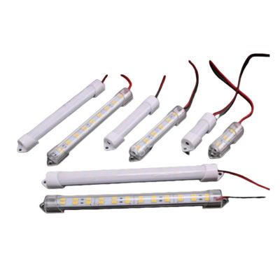 12V/24V LED Light Strip 6cm 10cm 14cm 18cm Hard Rigid Tube Bar Lamp 5730-led Bead Lights Strips for DIY(Warm White,18CM 24LED Milky_12V)