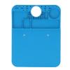 Microscope Accessories Repair Silicone Pad, Heat High Temperature Maintenance Mat with Screw Positioning Holes, and Accessory Slots for Multifunctional Phone Disassembly view 1