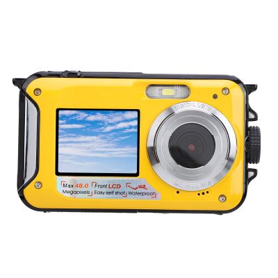 ANGGREK Water Camera, 11FT Autofocus Dual Screens Underwater Camera 2.7K 48MP for Snorkeling