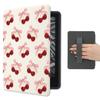 AdorableWhimsy Pink Cherry Bow Case Compatible with Kindle Paperwhite 12th Generation 7 Inch & for Kindle Colorsoft Signature Edition 2024 with Hand Strap PU Leather Folio Cover Auto Sleep/Wake view 1
