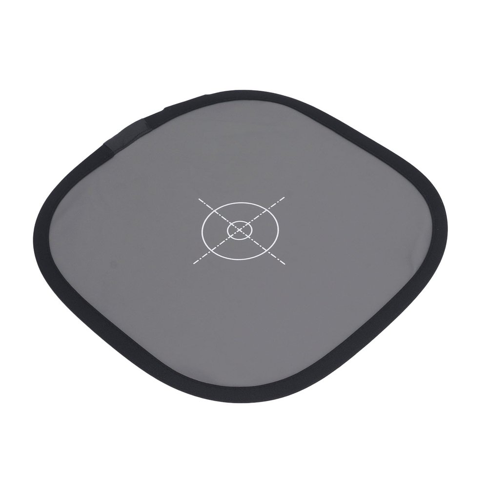 Gray White Balance Card Portable 18% Grey Double Sided Reflector for Photography - Foldable Focus with Carry Pouch, Ideal for Accurate Exposure