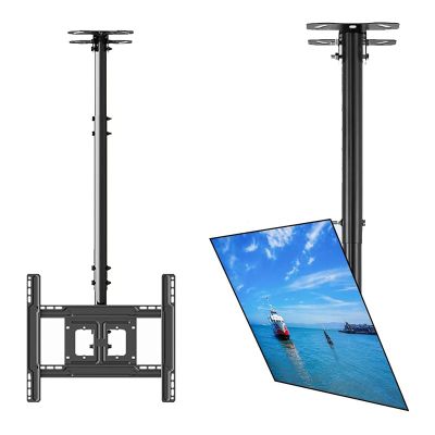 Ceiling Tv Mount - Adjustable Ceiling Tv Mount Bracket, Tilting and Swiveling Tv Mount Ceiling, for 32-70 Inch Flat and Curved Tvs Up to 50Kg, Up to Vesa 600X400MmOne Color-2.53m