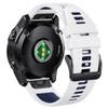 DFAMIN For Fenix 7X Pro/6X Pro Band For Fenix 6X Strap Fenix 7X Band 26mm Width Fenix 5X Plus Wristband For Descent Mk2i/tactix Delta/tactix 7 Pro/tactix 7 Soft Silicone Watch BandS(White-DarkBlue) view 2
