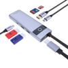 DiamondTiger 7-in-1 USB C Hub,4K 30Hz HDMI Adapter, USB-C Docking Station with 100W PD,TF/MicroSD Card Reader,USB-A 2.0,3.0,Type-C 3.0 Ports,Compatible with MacBook Pro/Air,iPad,iPhone15/Pro Max view 1