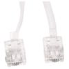 Tassteen White Male 6P2C RJ11 Plug Telephone Fax Modem Line Cable, 14M for Landline Telephone view 2