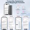 AI Voice Recorder with Real-Time Transcription & Translation, AI Voice Transcriber, Smart Summary, AI-Powered Mind Mapping & Translator for Meetings Notes, Interviews & Lectures, 70+ Languages (64GB) view 2