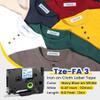 Aonomi TZe-FA3 Fabric Iron-on Label Tape Compatible with Brother P Touch Fabric Clothing Name Tape TZeFA3 12mm 0.47'' for PT-D210 PT-D400 PT-H100 PT-D200 PT-D600 Label Makers Navy Blue on White,4 pk view 2