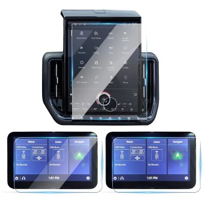 (3Pack) 2026 2025 GMC Yukon XL Screen Protector Glass for GMC Yukon (Elevation/AT4/AT4 Ultimate/Denali/Denali Ultimate)16.8" & 12.6" Rear Media Entertainment Screen Saver 2026 Yukon Denali Accessories