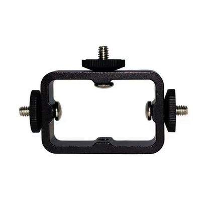 Tassteen Holder Flash Bracket Adapter Bracket for Live Broadcast Selfie Camera Phones 1/4 Hole Metal Three-Position Machine 1 PCS