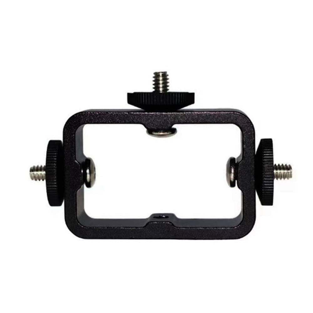 Tassteen Holder Flash Bracket Adapter Bracket for Live Broadcast Selfie Camera Phones 1/4 Hole Metal Three-Position Machine 1 PCS