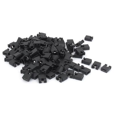 Tassteen 120 Pcs 2.54mm Standard PCB Shunts Short Mini Jumper Cap Connector