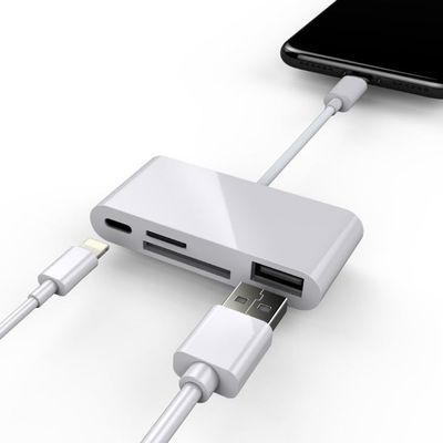 4in1 USB Camera Connection Kit Micro SD Card Reader Adapter Fit for iPad iPhone IOS