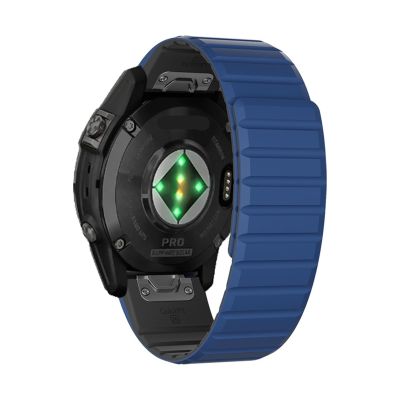 BHOLSA For Fenix 8X Bands Fenix 7X Sport 22mm 26mm Watch Strap For Garmin Fenix 7/Fenix 6/Fenix 5/Fenix 6X Pro/Fenix 3/HR/Descent MK1/D2 Delta PX/D2 WatchBands(Dark blue black,26mm)