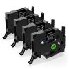 Aonomi Tze-335 TZe TZ Tape 12mm 0.47 Laminated Black Replacement for Brother P Touch Label Tape White on Black Label Tape TZe335 Compatible for Brother Ptouch PT-D210 PT-D220 PT-H110, 4-Pack view 1