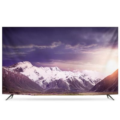 42",55" TV Cover Soft Polyester Fabric High Mountain Landscape Printed Dust-Proof Protector for Flatscreen Television, Smart TVs(A,48")