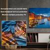 32"- 86" Indoor TV Cover Led LCD Flat Screen TV Wall Mounted Night Scene Pictures Dust Proof Waterproof TVs Cover for Flatscreen TV, Smart TVs(B,32") view 4