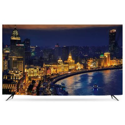 32"- 86" Indoor TV Cover Led LCD Flat Screen TV Wall Mounted Night Scene Pictures Dust Proof Waterproof TVs Cover for Flatscreen TV, Smart TVs(C,37")