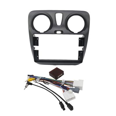 9 Inch Car Frame Fascia Adapter for Dacia Lodgy Renault Dokker 2012-2020 Canbus Box Decoder Android Radio Dash Fitting Panel Kit (Frame Cable Canbus)