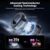 NEEWER Basics Magnetic Phone Cooler, Low Noise USB Cooling Fan with Smart Temp Control, RGB Light, Magnetic Ring & Clip Compatible with iPhone 15 16 Pro Max MagSafe Samsung iPad for Gaming, PA069 view 2