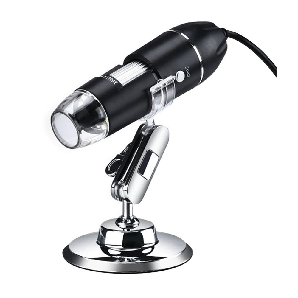 JOEBO Microscope Kit 1600X Digital Microscope Camera 3 in 1 Portable Electronic Microscope Microscope Lens Adapters