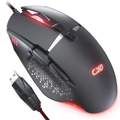 C309 Advanced Corded Mouse High Precision Tracking with DPI Switch Ergonomic Computer Mouse with Durable Clicks for PC,Computer, Laptop, Desktop