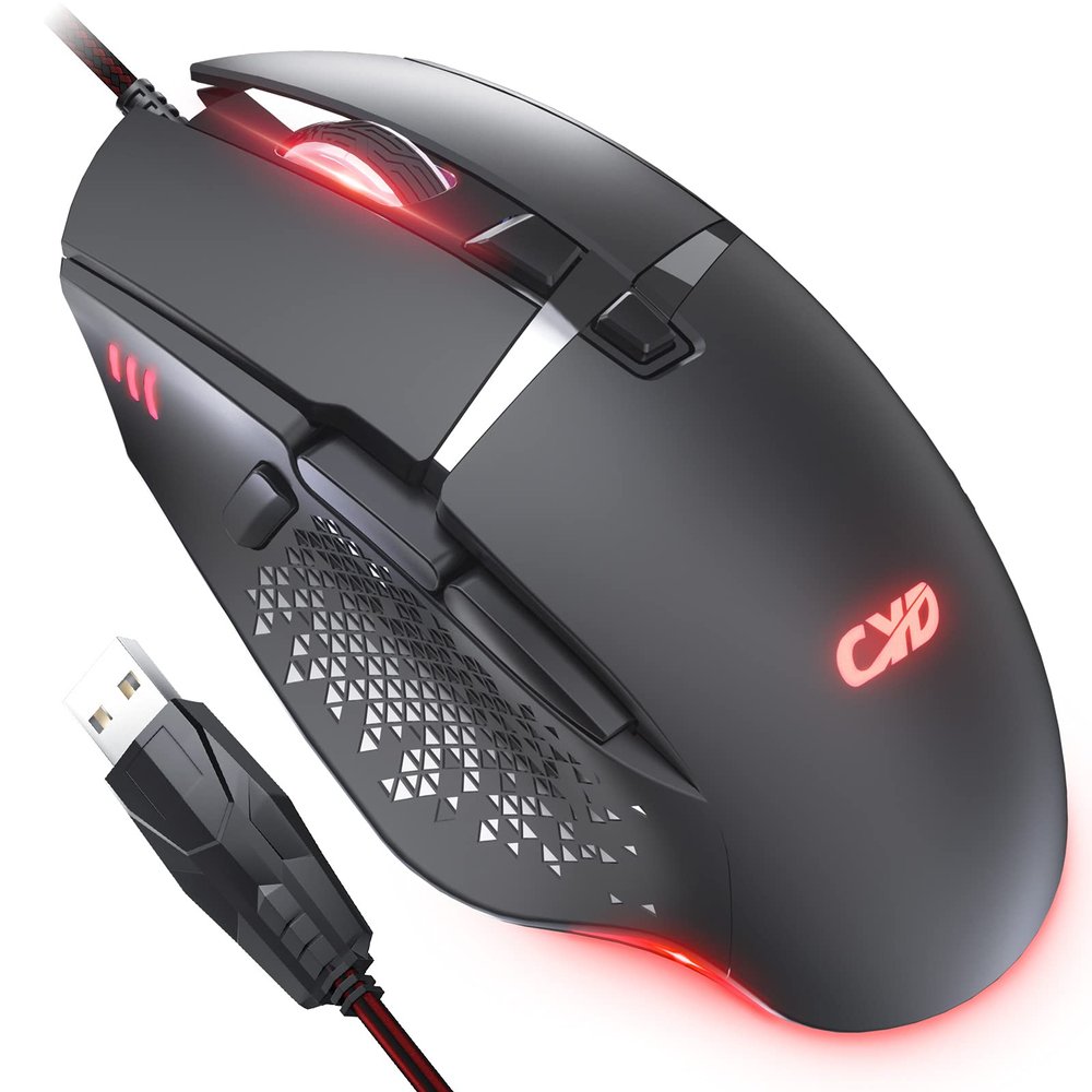 C309 Advanced Corded Mouse High Precision Tracking with DPI Switch Ergonomic Computer Mouse with Durable Clicks for PC,Computer, Laptop, Desktop
