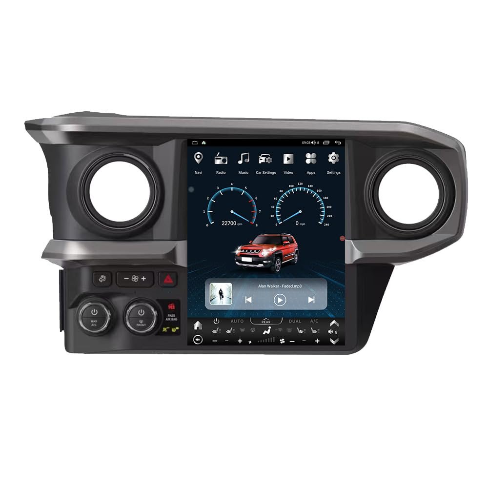 12.1" T-Style Android 13 Car Stereo for Toyota Tacoma 2016-2023 | Wireless CarPlay/Android Auto | 4G LTE | Fast Boot | Upgraded DSP & EQ | Head Unit Replacement (Silver, 6-128GB)