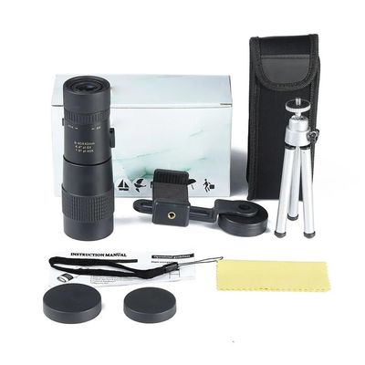 8-40x40 Powerful Monocular Zoom Professional Telescope for Camping Long Range(with Tripod)