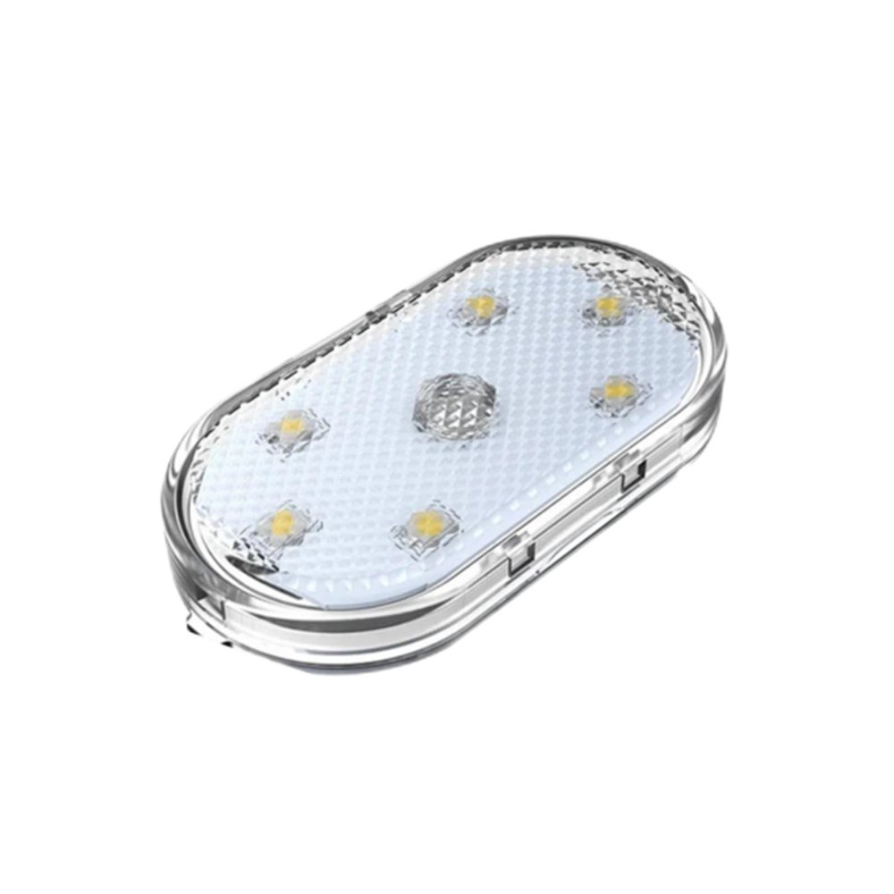 Finger Touch Sensor Car Interior LED Atmosphere Lights - USB-Powered Mini Reading Lamp for Auto Door, Roof, and Ceiling Lighting(Blue-1Pcs)