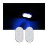 Finger Touch Sensor Car Interior LED Atmosphere Lights - USB-Powered Mini Reading Lamp for Auto Door, Roof, and Ceiling Lighting(Blue-2Pcs) view 2