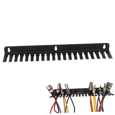 EUVAROMEX Wall Mounted Cable Rack Organizer with Slots for Efficient Cable Management for Home and Office Use Durable Design/5491