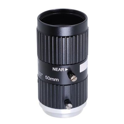 10 megapixel Lens 50mm Fixed Focus 2/3'' Industrial Inspection Camera Low Distortion C-Mount F2.8 Manual Aperture Lens