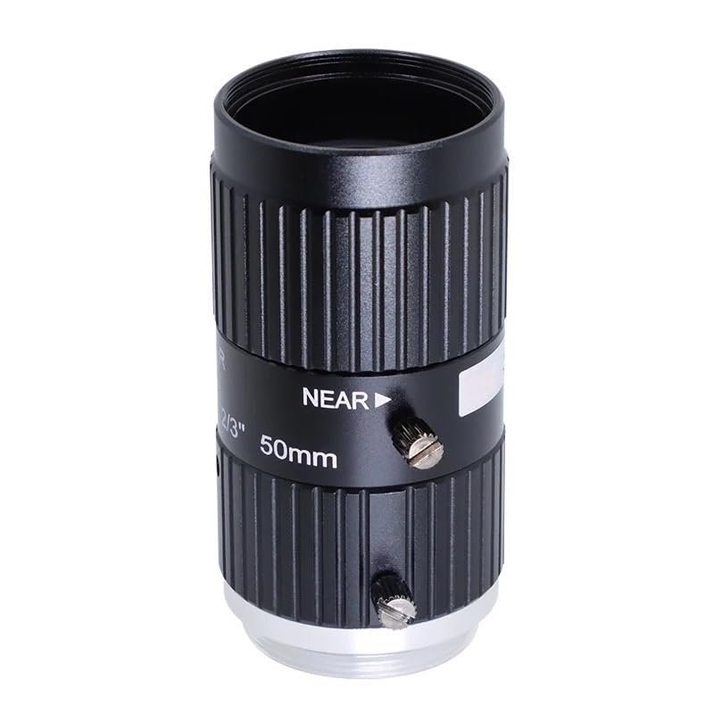 10 megapixel Lens 50mm Fixed Focus 2/3'' Industrial Inspection Camera Low Distortion C-Mount F2.8 Manual Aperture Lens