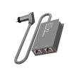 Satellite Ethernet Adapter Gen 2 V2, 1 Gbps High Speed Satellite to 2 RJ45 Ports Gigabit Ethernet Adapter, atellite Internet Adapter for V2 Rectangle Dish Wired External Network view 1