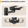 Perlegear Speaker Wall Mounts, Bookshelf Speaker Mounting Brackets with Dual Side Stable Clamp Design, Wide Tilt & Swivel Shelf for Large Surrounding Sound Speakers, Up to 55 lbs, 1 Pair view 4