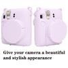 AEXUTDA Case for Instax Mini12 CameraMini12 Camera Silicone Case, Anti-Scratch Slim Fit Soft Skin, Mini12 Accessories with Detachable Lens Cover,Light Purple view 2