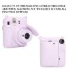 AEXUTDA Case for Instax Mini12 CameraMini12 Camera Silicone Case, Anti-Scratch Slim Fit Soft Skin, Mini12 Accessories with Detachable Lens Cover,Light Purple view 3